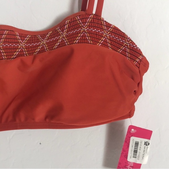 Xhilaration Burnt Orange Bralette Bikini Top Size L NWT - Picture 7 of 14
